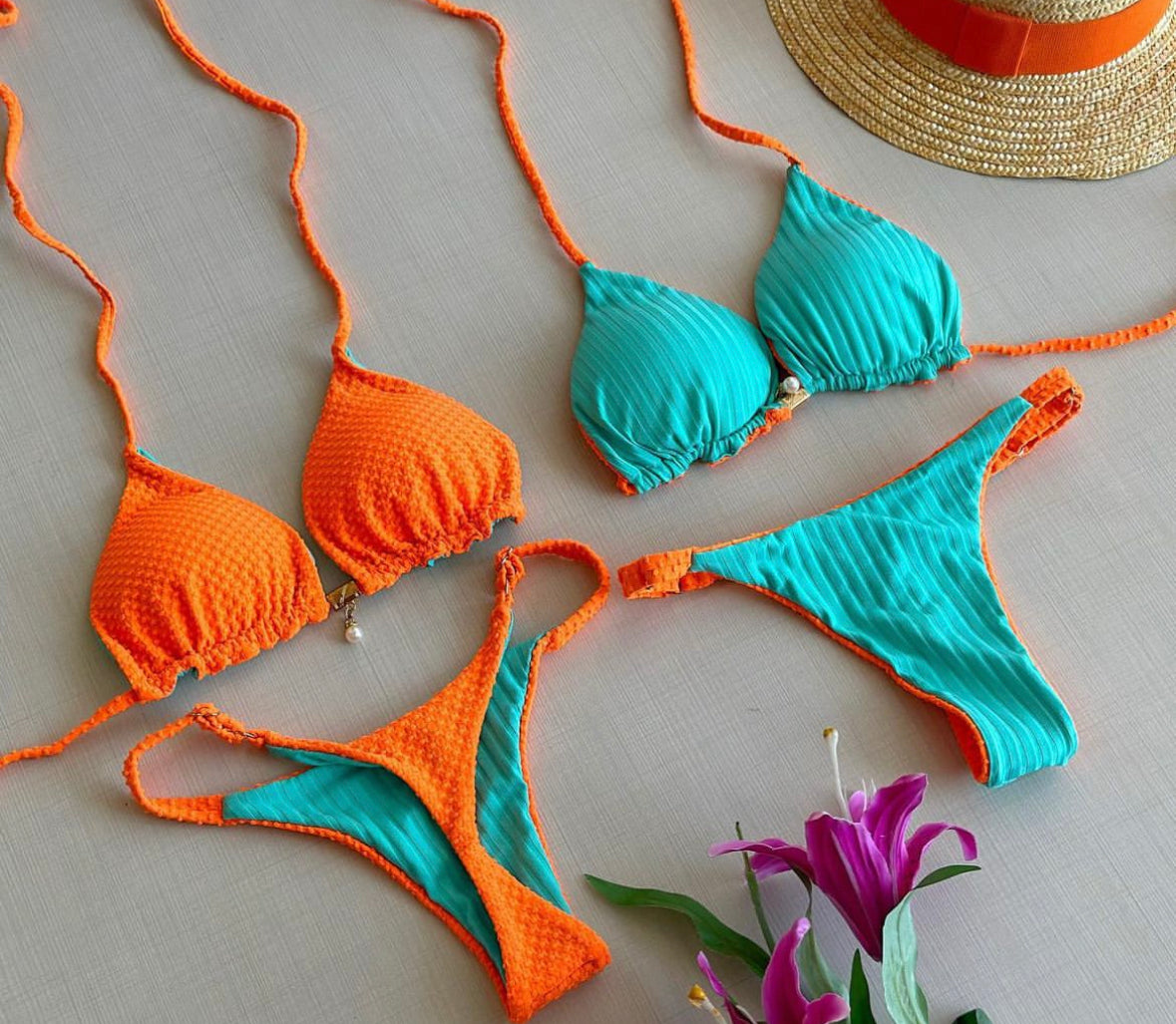 Double sided - Sexy Summer Bikini set – STAY SALTY - brazilian beach wear